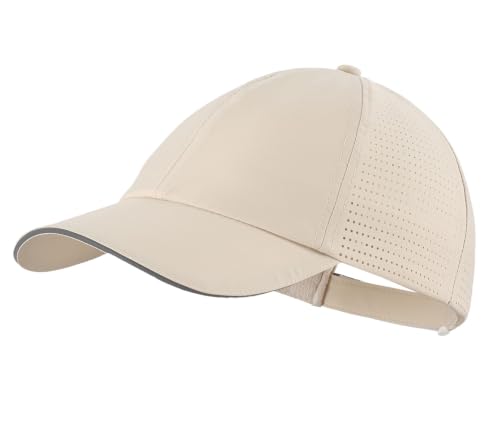 Home Prefer Reflective Water Repellent Quick Dry Airy UPF50+ Sun Hat for Men Women Outdoor Sports Baseball Caps Unisex - color: Khaki