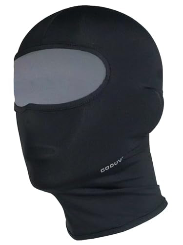 Motorcycle Balaclava Face Mask UV Protection Sun Shield Breathable Cooling Helmet Liner for Shiesty Riding Skiing - color: Black