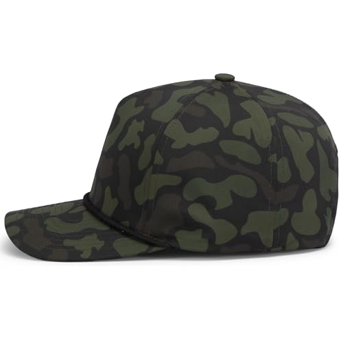 Pacific Headwear Duck Camo 5-Panel Trucker Cap - color: Woodland