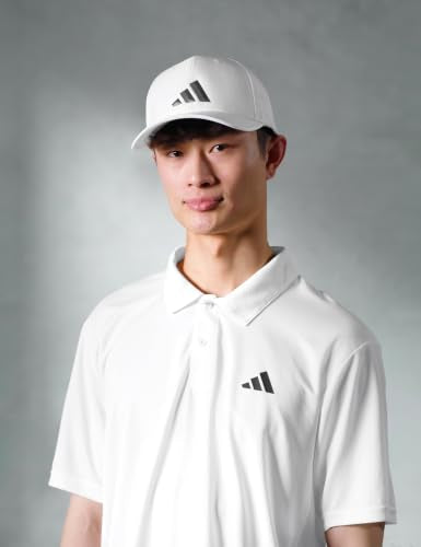 adidas Men's Gameday Stretch Fit Hat - color: White/Grey Six/5, size: Small-Medium