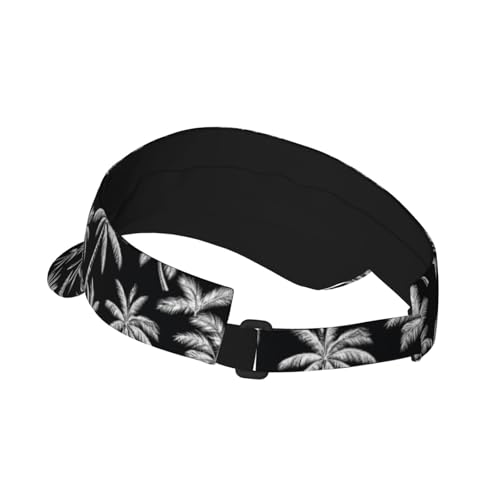 Sun Visor Hats Adjustable Open Top Sport Hat for Golf Women/Men - color: Coconut Tree