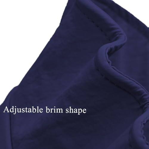Waterproof Bucket Hat for Men Women Quick Dry Sun Hat Fishing Safari Hat Adjustable Chin Strap UV Protection - color: Blue