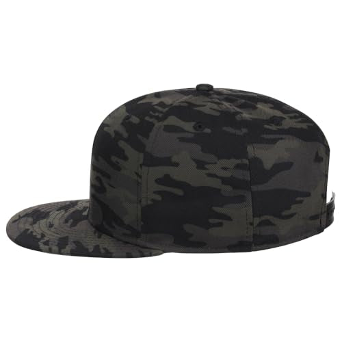 Lids Blank Dime Adjustable Snapback Hat - color: Black Camo