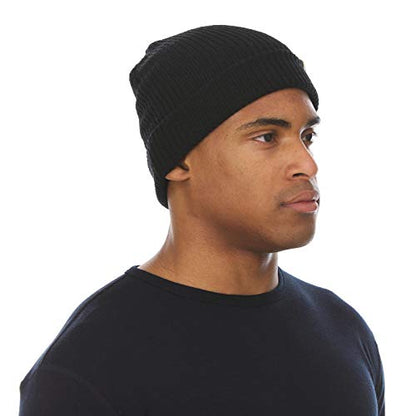 Minus33 Merino Wool Everyday Knit Wool Beanie - color: Black