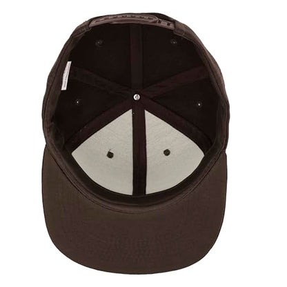 Gelante Plain Blank Flat Brim Adjustable Snapback Baseball Caps LOT 6 Pack - color: Coffee