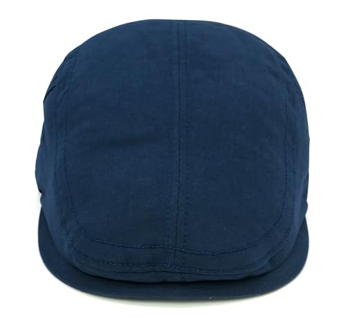 Initlove Mens Newsboy Cap Cotton Ivy Hat Beret Hats for Driving - color: Navy