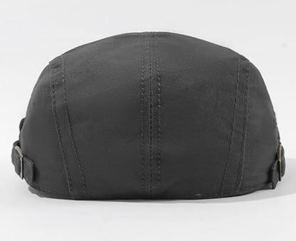 Initlove Mens Newsboy Cap Cotton Ivy Hat Beret Hats for Driving - color: Grey
