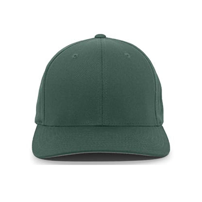 Pacific Headwear Unisex Adult Twill Stretchfit Cap - color: Dark Green, size: Large