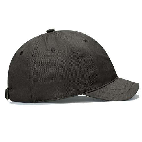 Croogo Cotton Short Brim Hat Low Profile Baseball Cap Unisex Streetwear - color: Brown