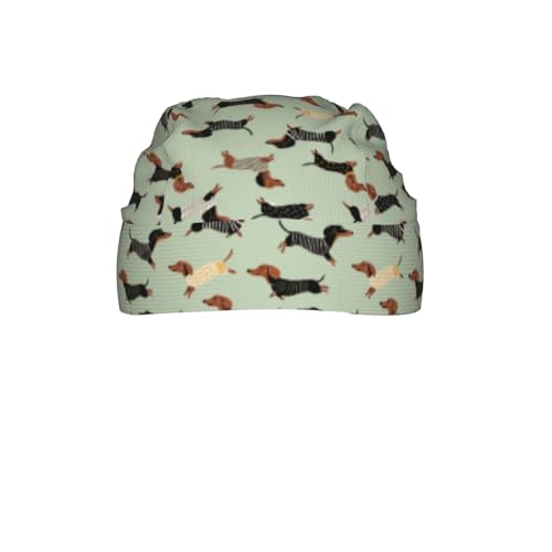 Adjustable Cycling Cap, Quick Dry Sports Bandana Skull Cap Helmet Liner - color: Funny Dachshunds Dogs