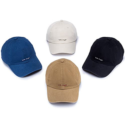 Croogo Unstructured Soft Baseball Cap Unisex 6 Panel Low Profile Dad Hat Adjustable Polo Trucker Hat Sun Cap for Daily Wear - color: Bc10-blue