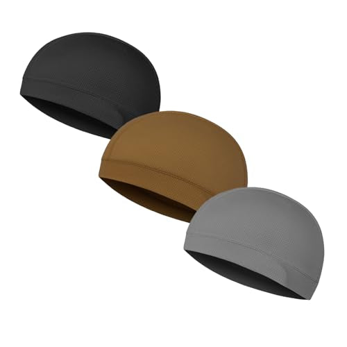 Cooling Skull Caps for Men Women Running Cycling Helmet Liner - color: Csc13-3pc