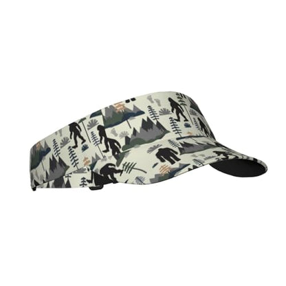 Unisex Adjustable Sports Sun Visor - color: Big Feet