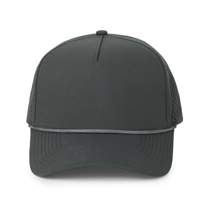 HH HOFNEN Quick Dry Baseball Cap Snapback Golf Trucker Hat for Men Women - color: #1 Dark Gray