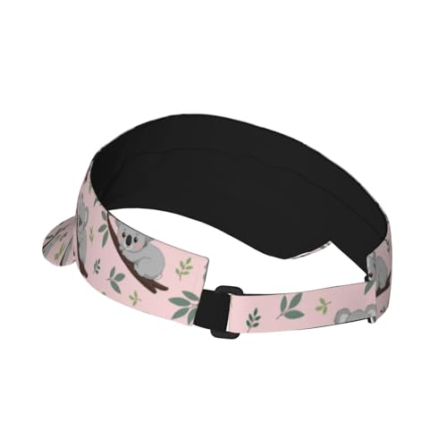 Sun Visor Hats Adjustable Open Top Sport Hat for Golf Women/Men - color: Cute Koala