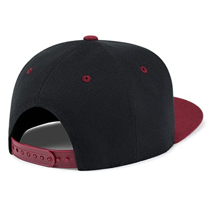 JPAK Banana Fruit Hip-Hop Snapback Hat Embroidered Baseball Cap Monkey - color: 19. Black/Maroon