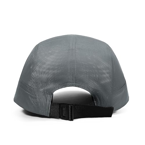 Croogo 5 Panel Running Hat Quick Dry Baseball Cap Sun UV Sports Outdoor Cap - color: Wbbc3-gray