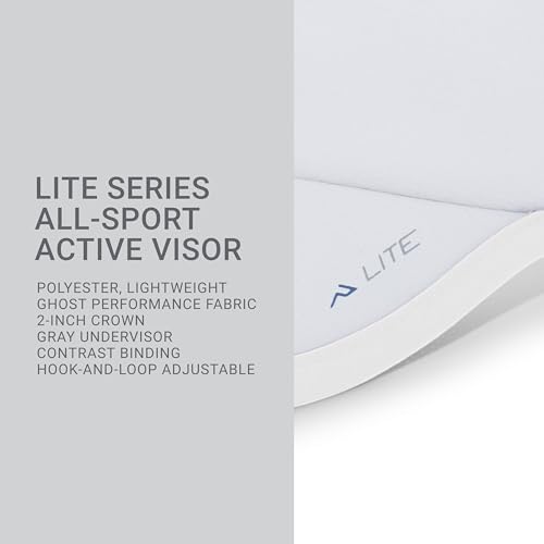 Pacific Headwear Unisex Adult Pacific Headwear Lite Allsport Active Visor - color: White