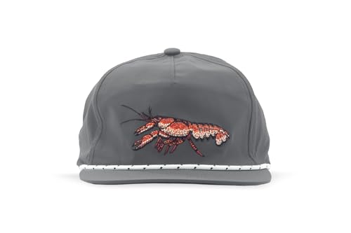 Bajío Fishing Hat - Performance, Corduroy and Twill Trucker Snapback - color: Crawfish - Charcoal - Performance