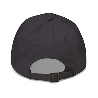 NX Feral Embroidered Curved Bill Cap Relaxed Fit Low Crown Adjustable Dad Hat - color: Dark Grey