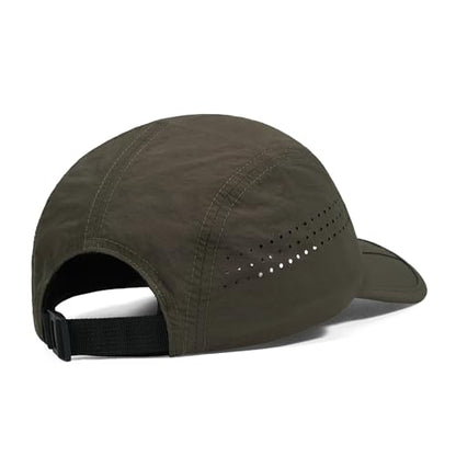 Clakllie Quick Dry 5 Panel Cap for Men Summer Folding Outdoor Hat Breathable Baseball Cap Unstructured Running Hiking Hats - color: Bs26zd01-taupe