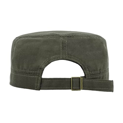 TopTie Army Cadet Cap Hat Polyester Cotton Twill Security Hat - color: Army Green