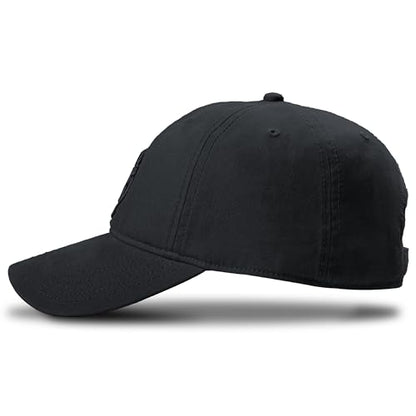 Timberland Soundview Baseball Cap for Boys 7-14, Cotton Canvas, Adjustable, Lightweight & Durable, One Size - color: Black