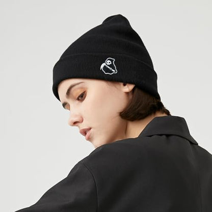 Cool Graphic Beanie for Men and Women - Black - color: Scythe