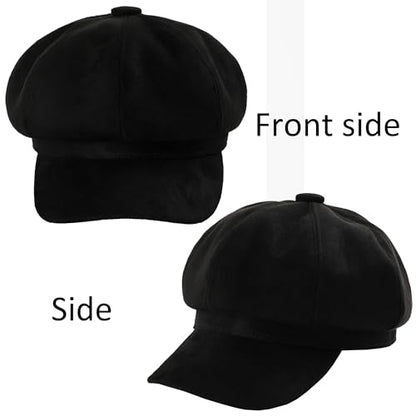 Women's Newsboy Hat Vintage Beret Cap Fashion Baker Boy Hat Chic and Stylish Women's Pageboy Hats