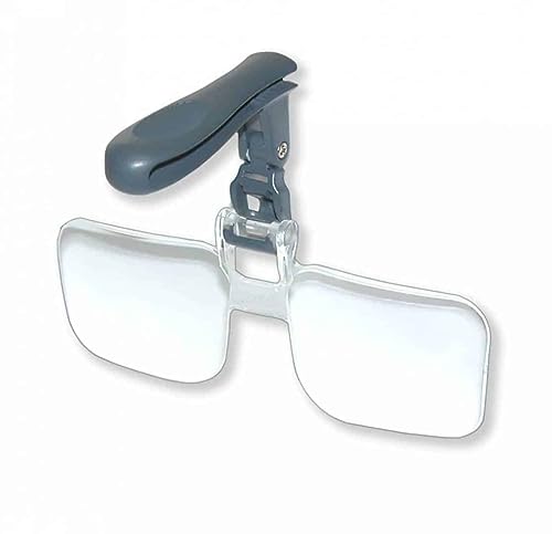 Carson Optical VisorMag 2x Power (+4.00 Diopters) Clip-On Magnifying Lens for Hats VM-12 - style: 2x Power
