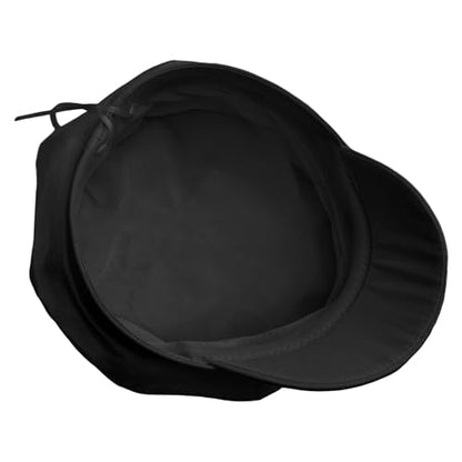 Newsboy Cabbie Baker Boy Hat Beret Cap for Women Pageboy Hats Flat Visor Cap Sailor Hat Adjustable - color: Black