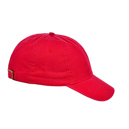 Lids Blank Baseline Dad Adjustable Strapback Hat - color: Red
