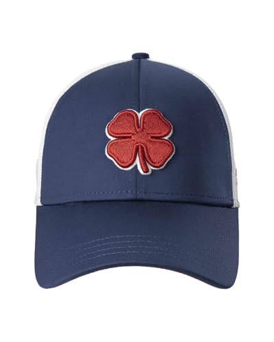 Black Clover Premium Flex Cap - color: 70 - Navy Hat/3d Red Clover/White Trim, size: Small-Medium
