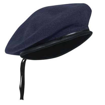 Rothco Wool Monty Beret - Elevate Your Style - Classic Uniform Ready Cap - color: Navy Blue, size: Large