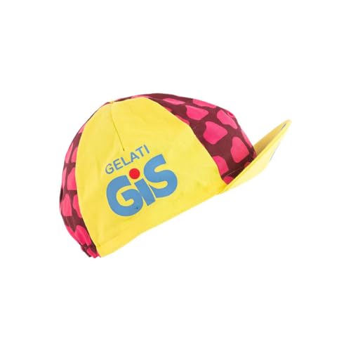 Retro Prestige Team Cycling Caps Classic L’Eroica Made in Italy - color: Gis Gelati Yellow, size: One Size