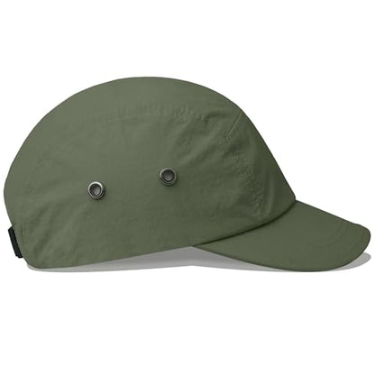 Clakllie Quick Dry Short Brim Cap for Men Lightweight 6 Panel Baseball Cap Golf Dad Hats Women's Running Trucker Hat - color: Bssd2547-green