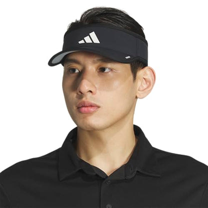 adidas Men's Superlite Visor - color: Black/White/3