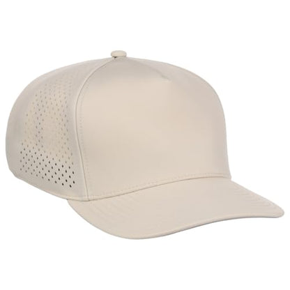 Lids Tee Box 5-Panel Performance Tech Adjustable Snapback Cap - color: Stone