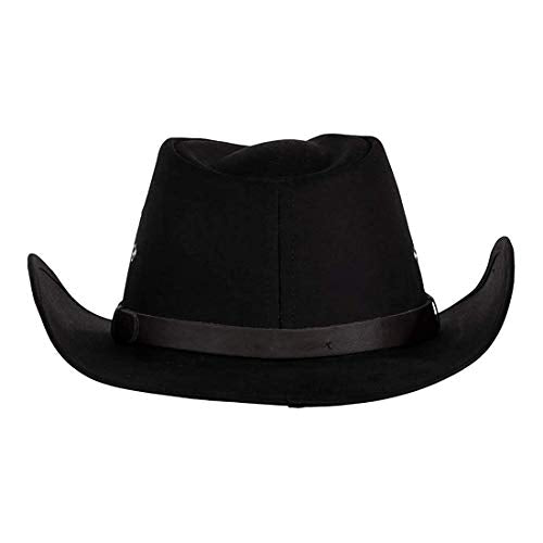 Outback Trading Company Men's 14716 Badlands UPF 50 Waterproof Breathable Western Cowboy Cotton Oilskin Hat - color: Black, size: Medium