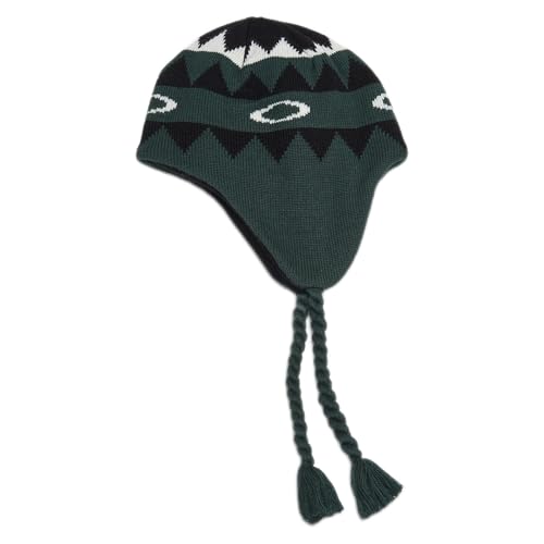 Oakley Men's Nordic Earflap Beanie - color: Dk Green Norway Pattern, size: Small