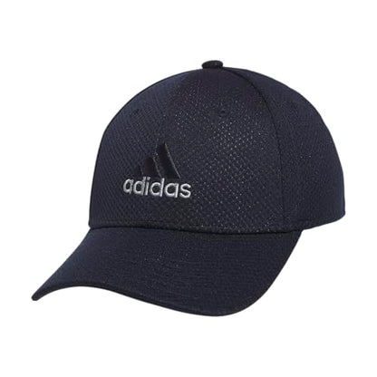 Adidas Mens Zags 2.0 Structured Mid Crown A-Flex Stretch Fit HatBaseball Cap - color: Dark Indigo Blue, size: Small-Medium