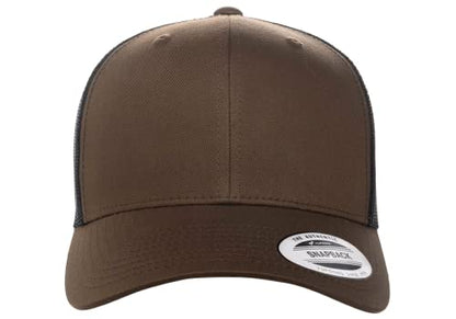 L2K Classics Plain Trucker Mesh Cap Baseball Cap - Mens Hats Trucker Hats for Men - color: Coyote/Brown