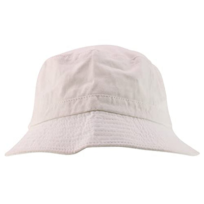 Armycrew XXL Oversize Pigment Dyed Washed Bucket Hat Fits Upto 3XL - color: White, size: X-Large-XX-Large