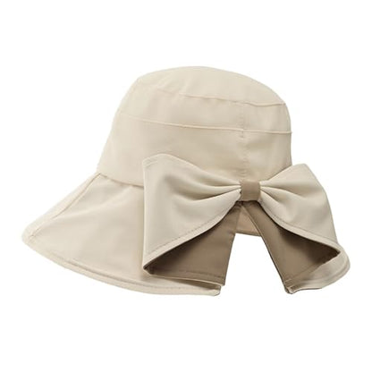 Gogobear Womens Sun Hats Summer UPF 50+ Wide Brim Beach Sun Hat - color: Beige