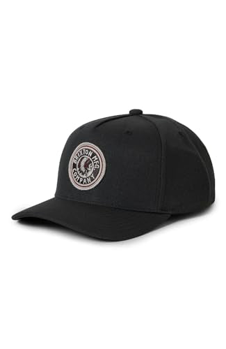 Brixton Rival Medium Profile Adjustable Snapback Hat - color: Washed Black