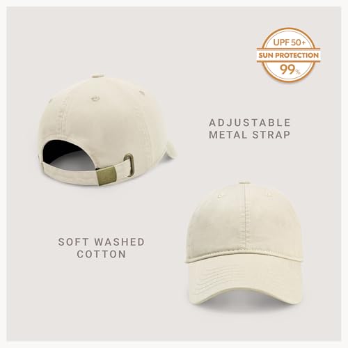 CHOK.LIDS Everyday Premium Cotton Dad Hat Adjustable Baseball Cap Unisex - color: Latte