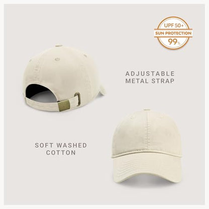 CHOK.LIDS Everyday Premium Cotton Dad Hat Adjustable Baseball Cap Unisex - color: Latte