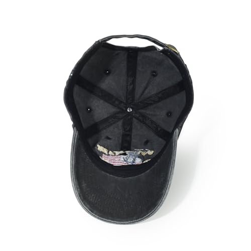 USA 250th Anniversary Baseball Cap Patriotic Embroidered American Hat - color: 2-black