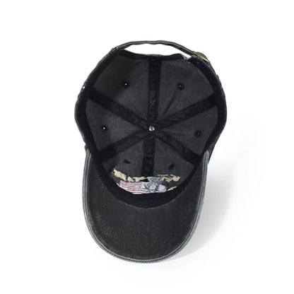 USA 250th Anniversary Baseball Cap Patriotic Embroidered American Hat - color: 2-black