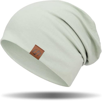 GXCROR Beanie Hats for Men,Beanie for Men Women,Slouchy Beanies - color: Light Green